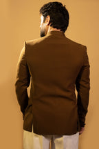 Maharana Olive Bronze Bandhgala Jodhpuri Set