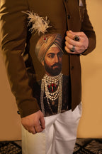 Maharana Olive Bronze Bandhgala Jodhpuri Set