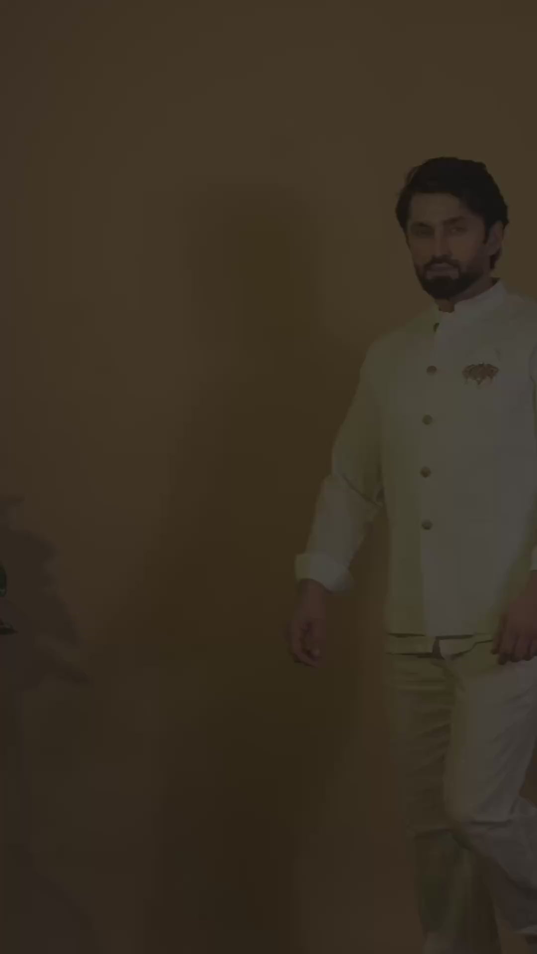 Maharana Ivory Plain Bandhgala Jacket Set